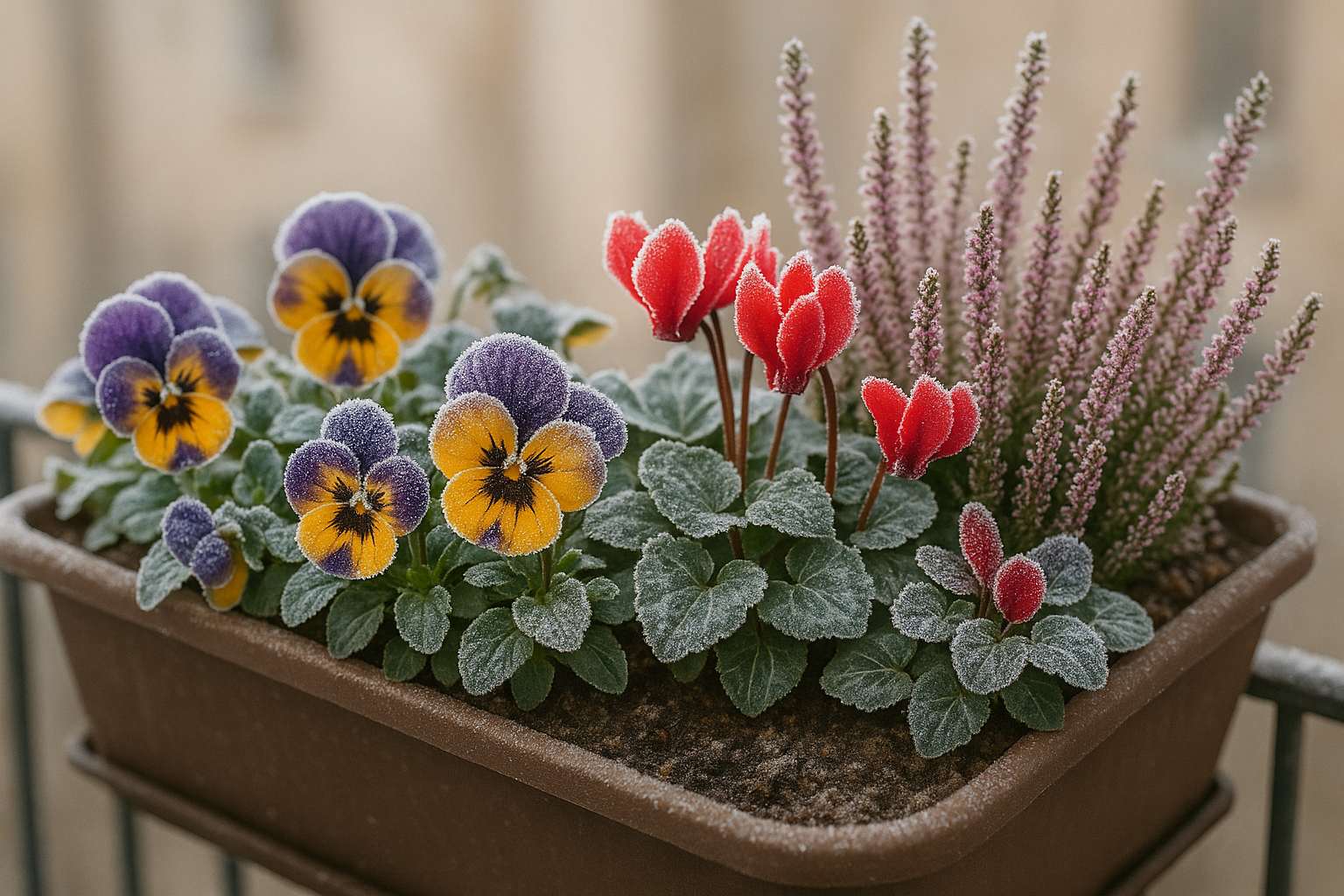 Fiori invernali per il balcone: le varietà più belle e resistenti