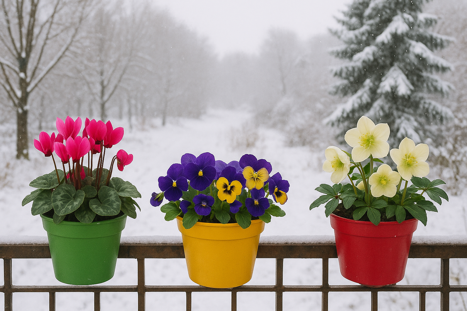Quali fiori fioriscono in inverno: le varietà da balcone e giardino