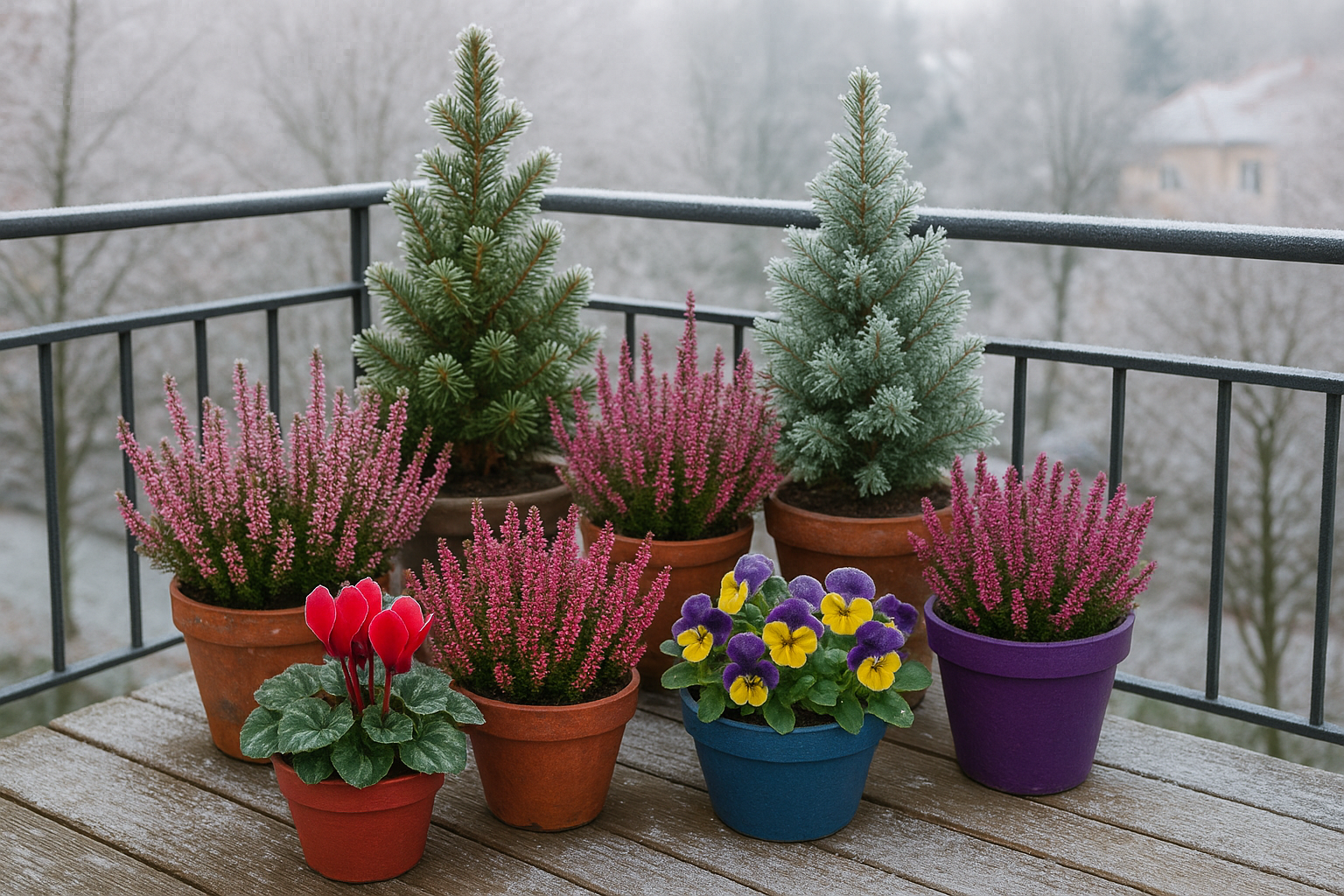 Le migliori piante da esterno per aiuole e balconi esposti al freddo