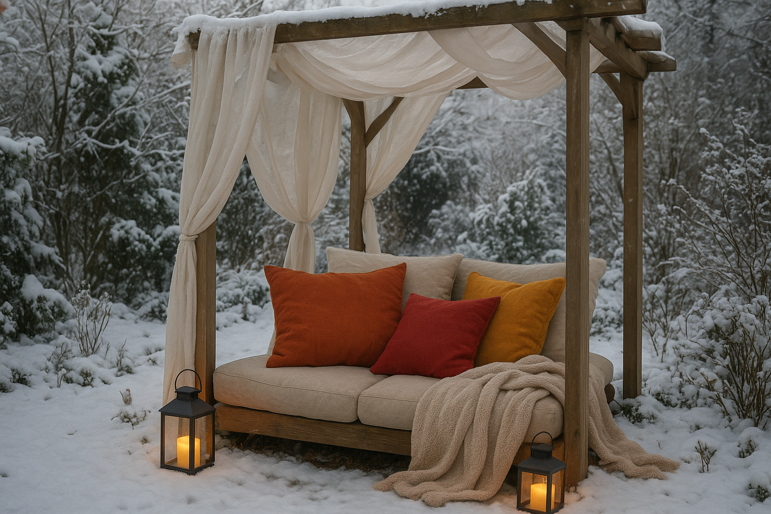 Idee per creare un angolo lettura in giardino anche in inverno: arredi e consigli pratici