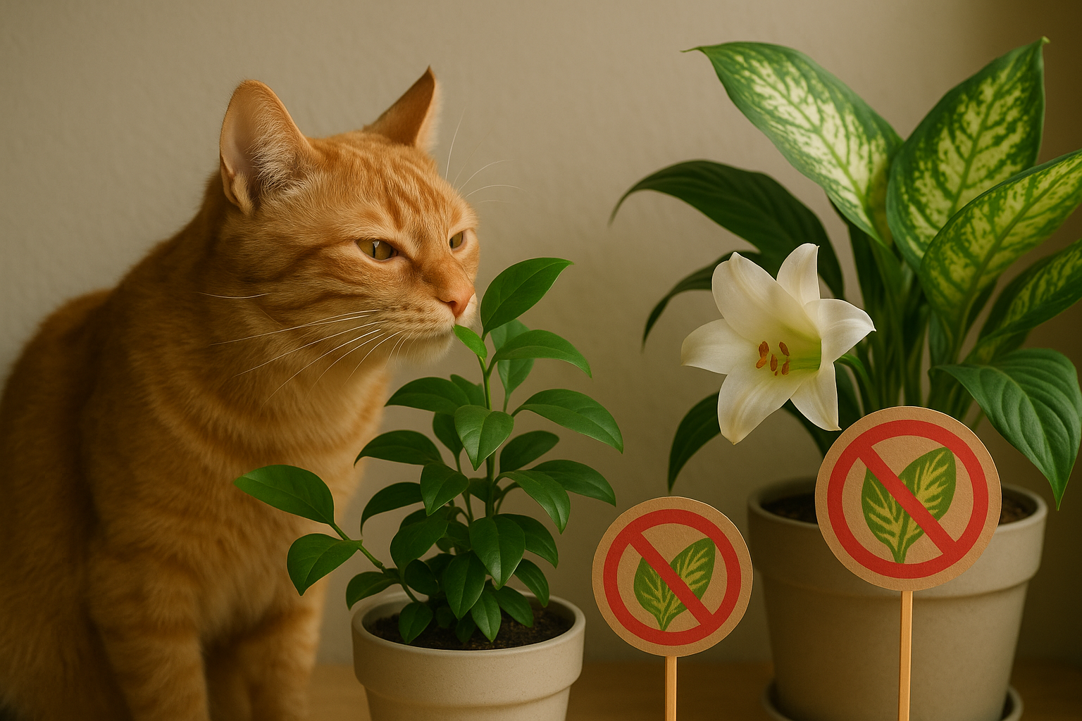 Piante velenose per i gatti: quali evitare in casa e come proteggerli