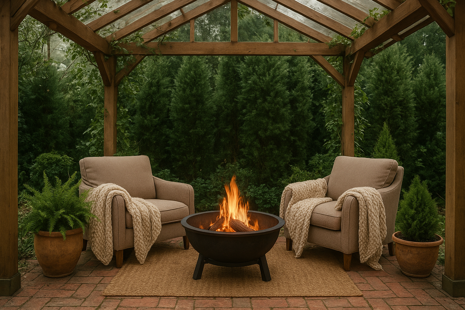 Idee per arredare il giardino per l’inverno: tessuti, coperture e soluzioni creative