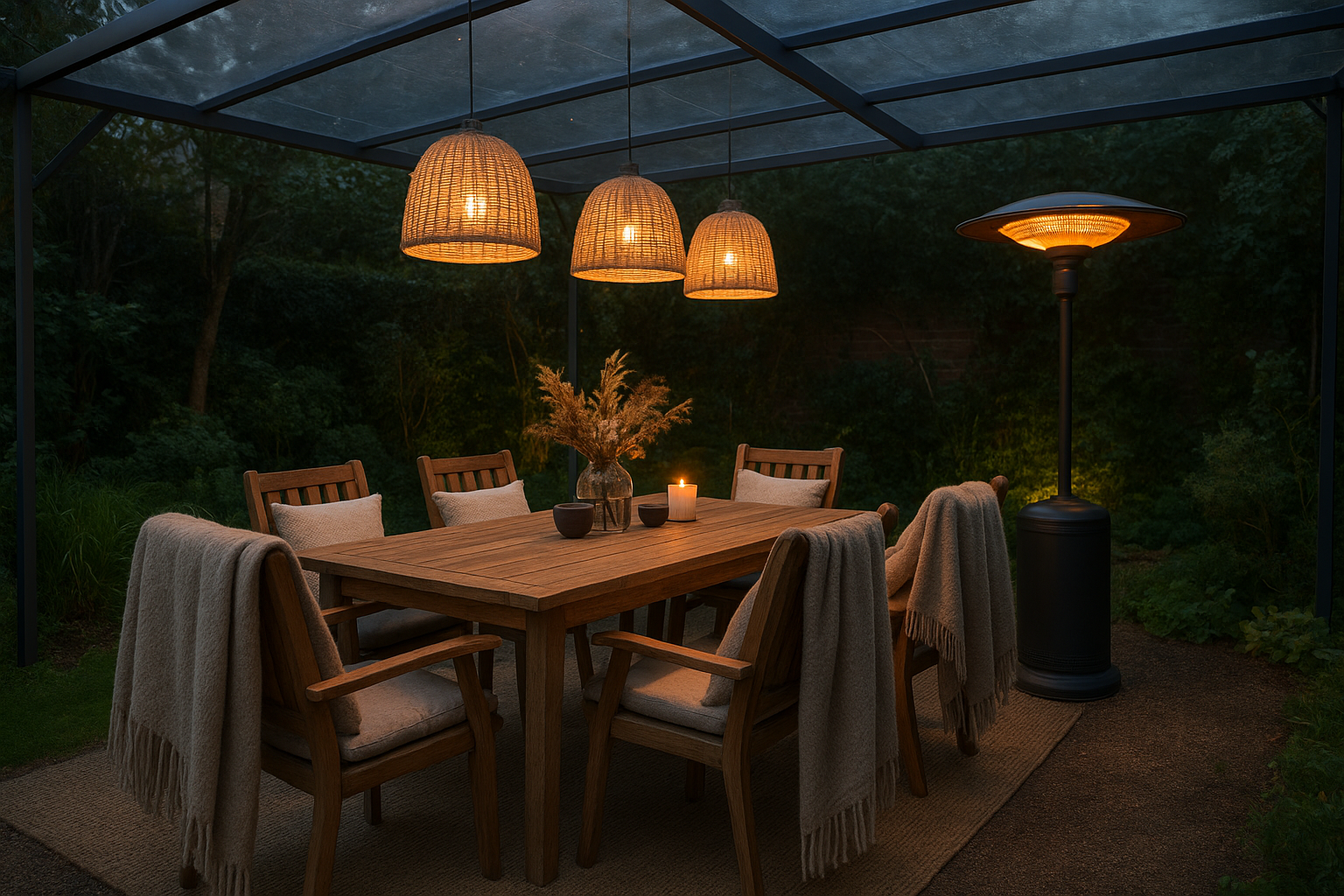 Come renderizzare una zona pranzo in giardino per l’inverno: idee accoglienti e pratiche