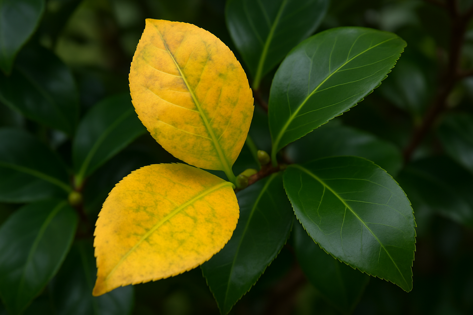 Pianta di Camelia e foglie gialle: cause, cure e prevenzione