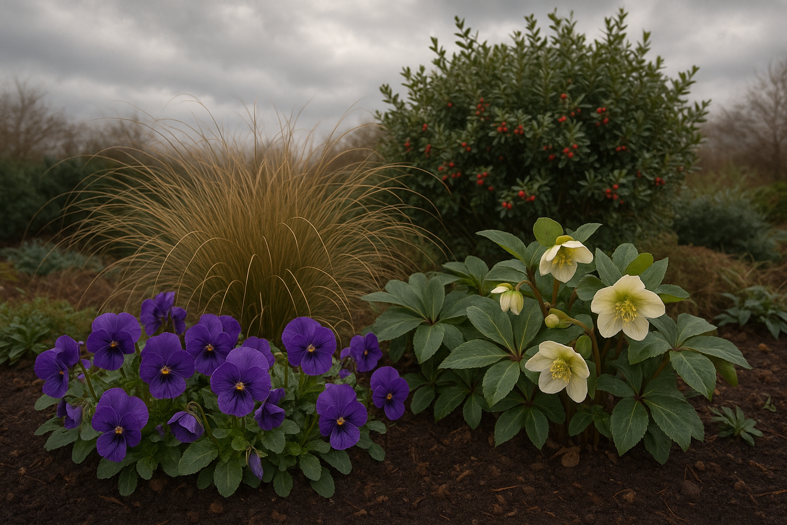 Piante da esterno per aiuole invernali: specie resistenti e composizioni di grande effetto