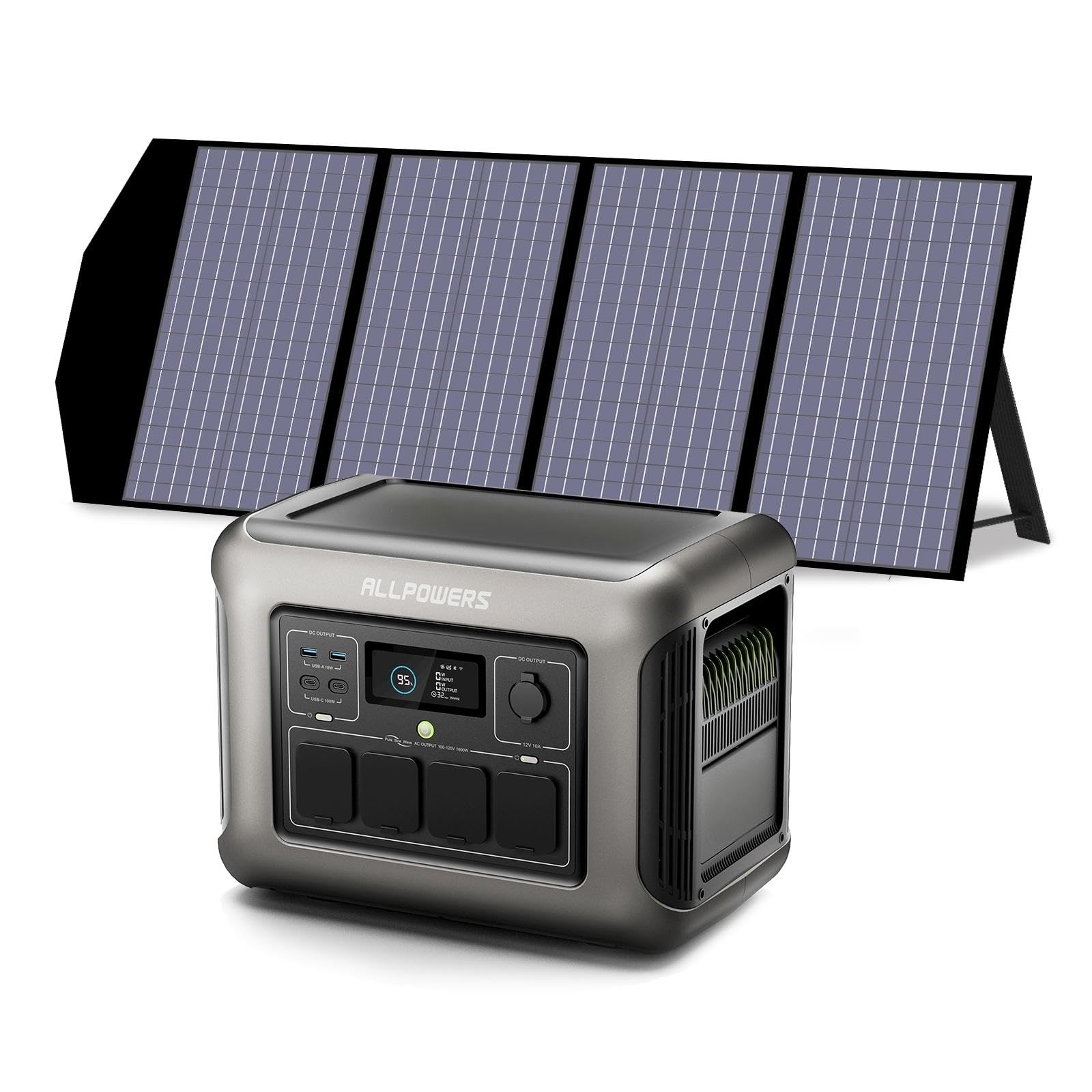 ALLPOWERS centrale elettrica portatile R1500 LITE con pannello solare: energia green per il tuo orto e giardino