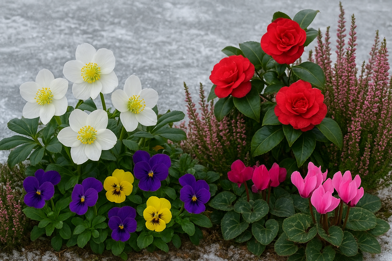 Fiori che resistono al vento e al freddo: varietà perfette per aiuole esposte