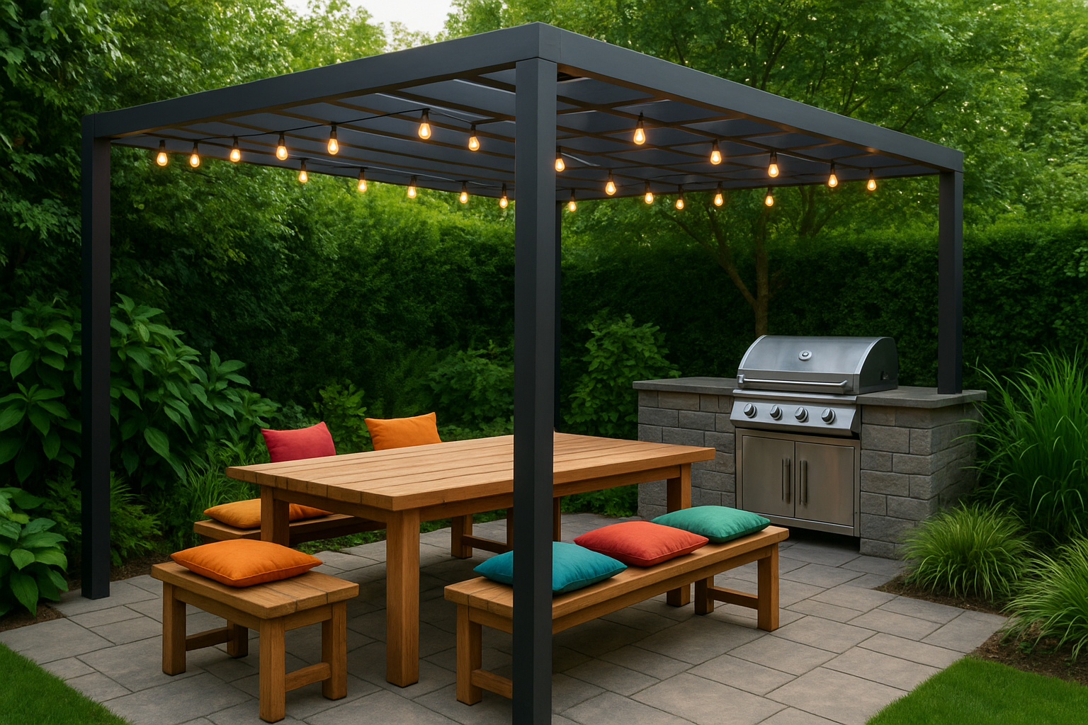 Idee per arredare la zona barbecue in giardino: comfort, stile e funzionalità