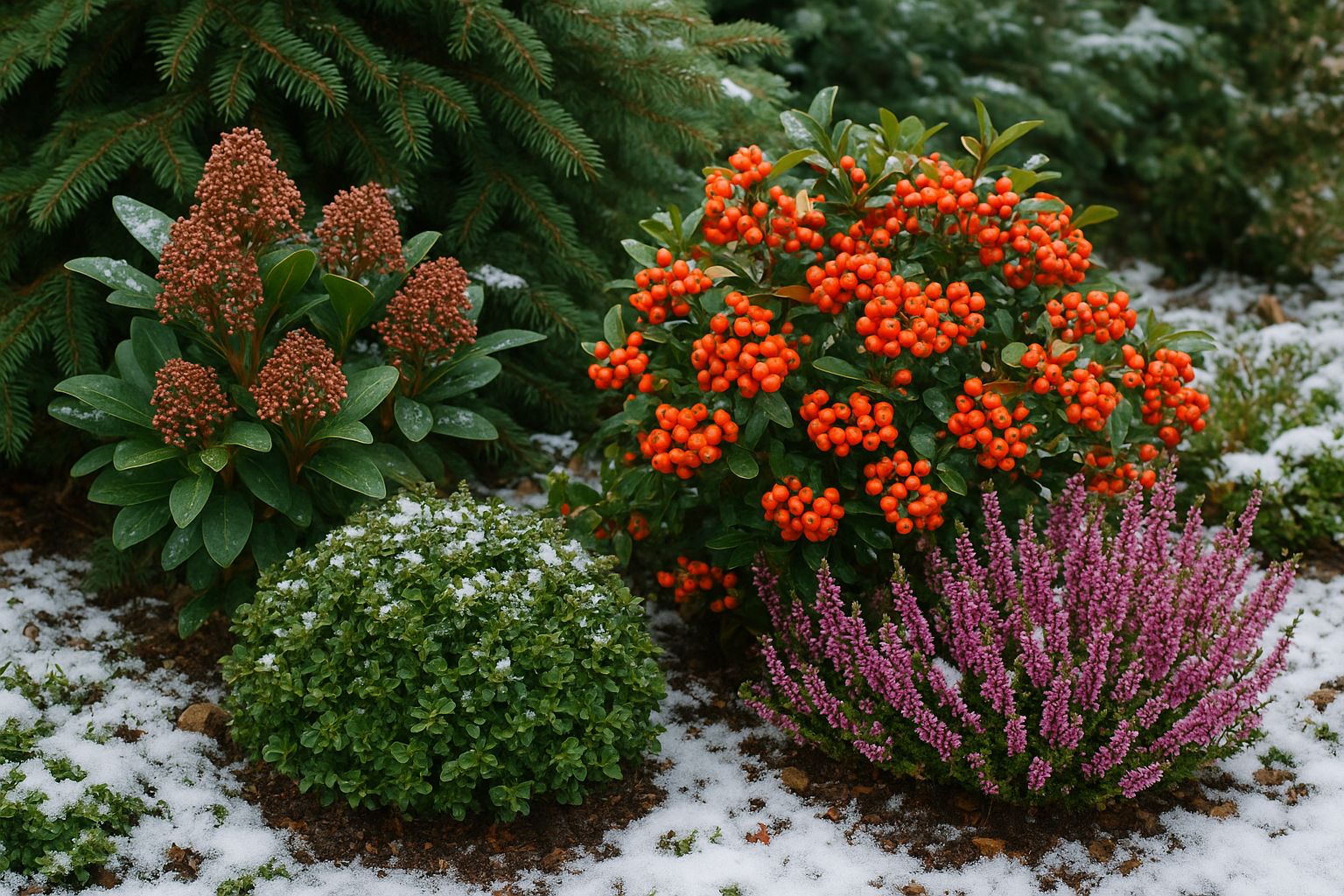 Piante da esterno che resistono al vento e al gelo: la top 5 per dicembre