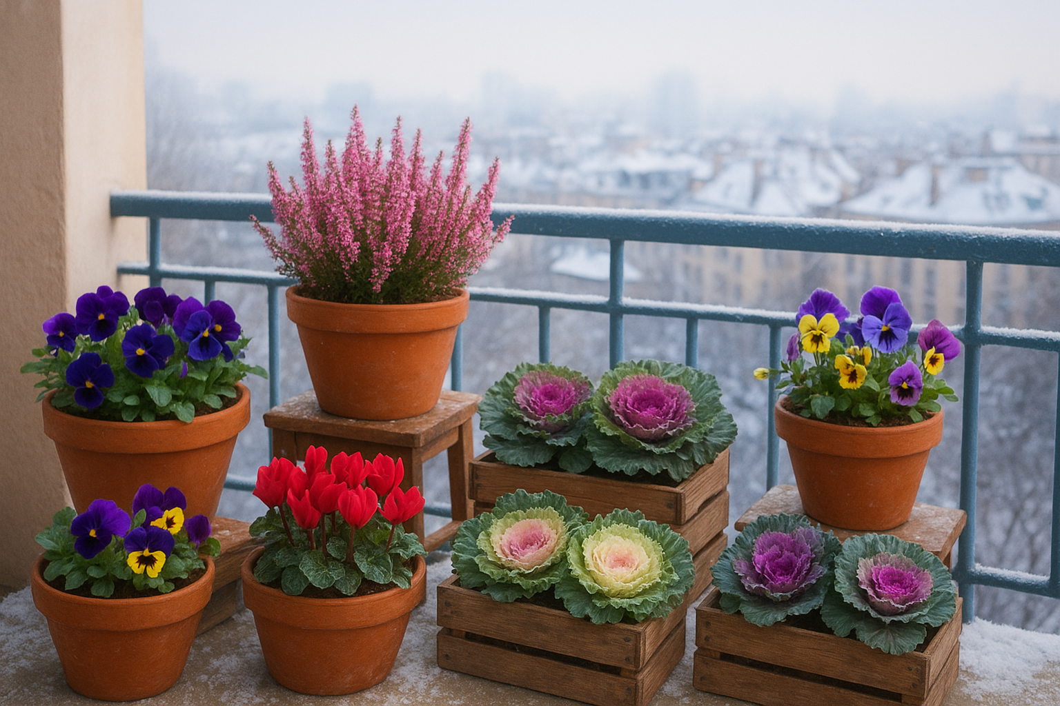 Fiori invernali da balcone: le varietà più belle da piantare a dicembre