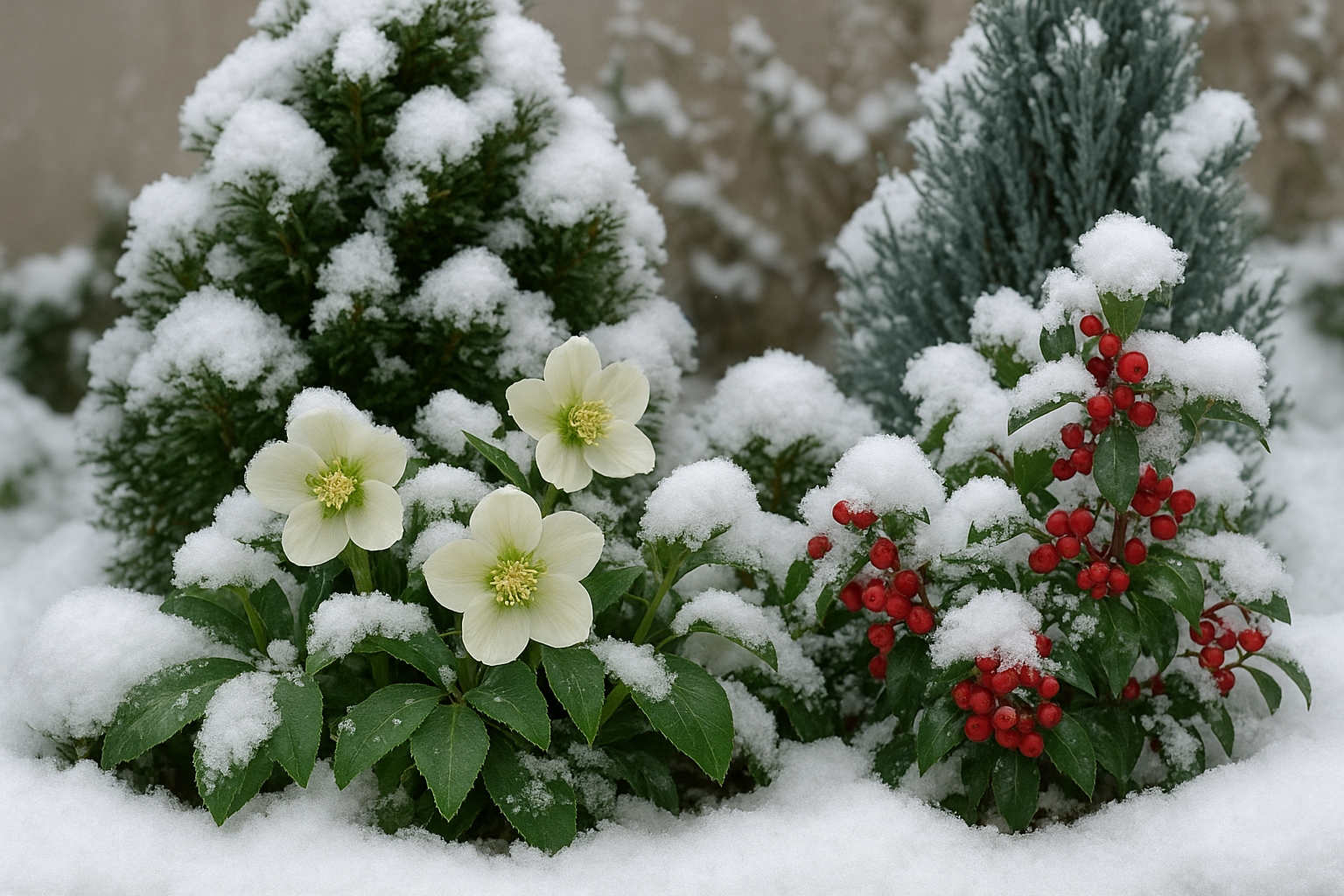 Piante da esterno resistenti alla neve: scegliere e curare le varietà per balconi e giardini in inverno