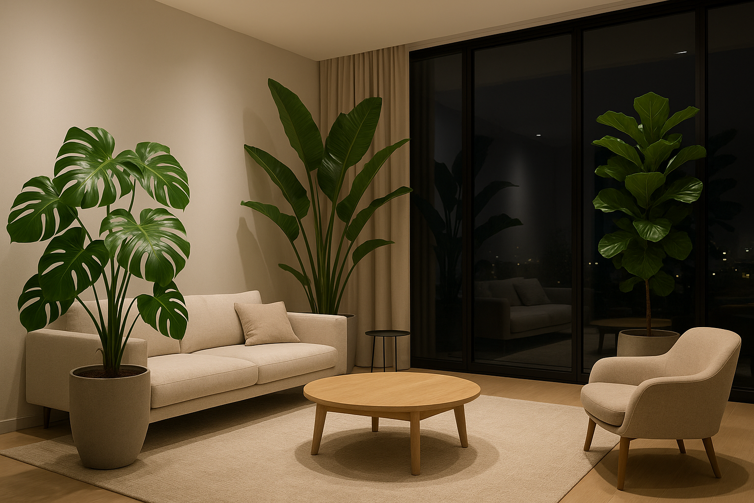 Piante da interno alte e a crescita rapida: idee per spazi luminosi e design moderno