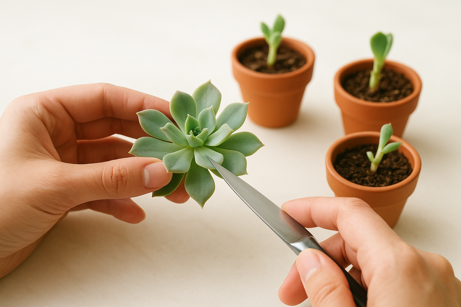 Piante grasse facili da moltiplicare in inverno con la tecnica della talea