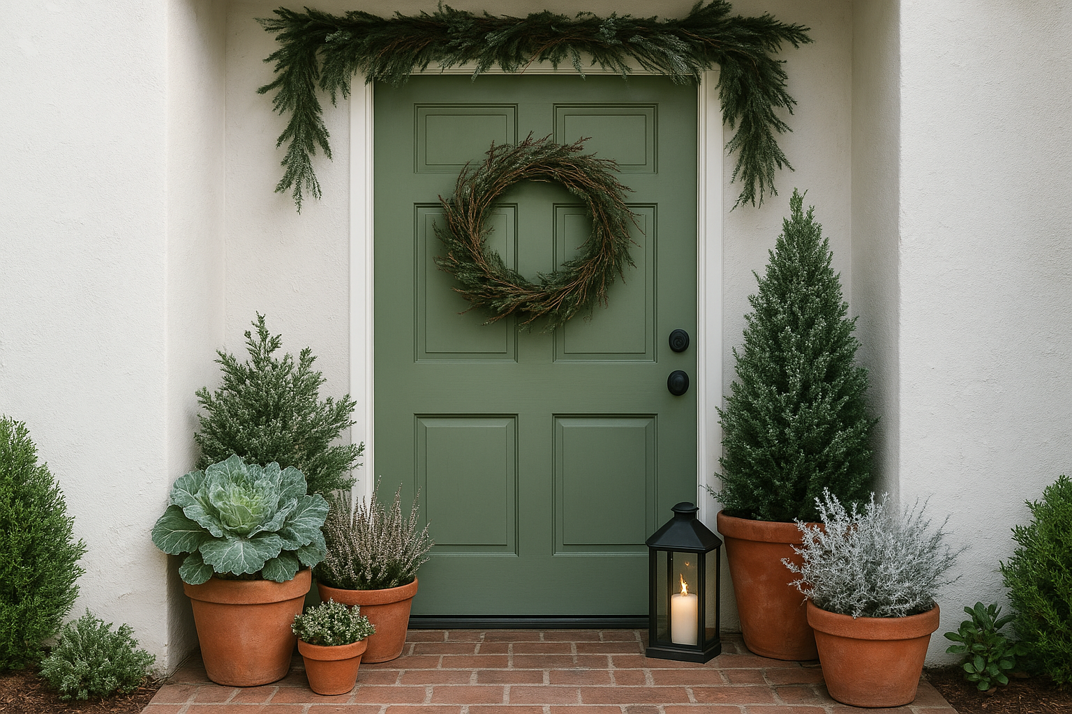 Idee per rendere l’ingresso di casa green con piante e arredi anche in pieno inverno