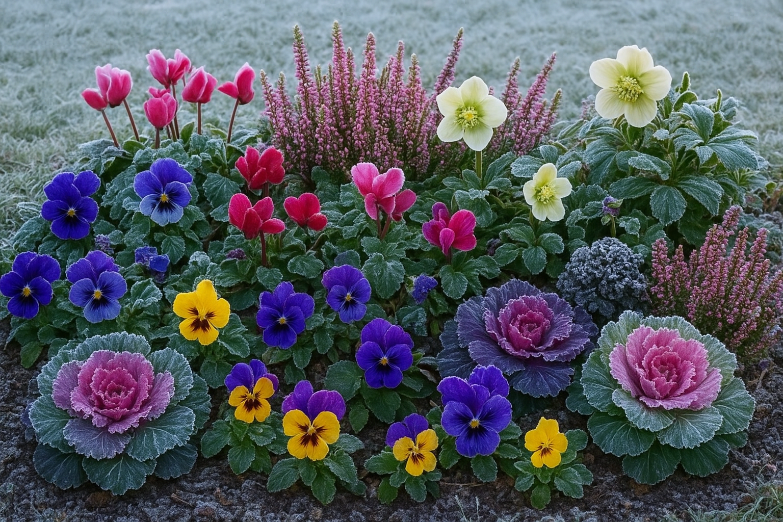Fiori resistenti al gelo per aiuole di gennaio: la top 5 colorata