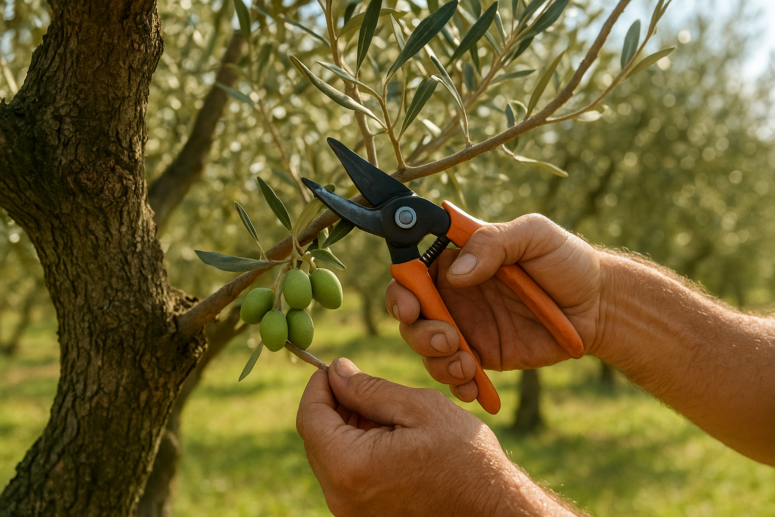 Quando potare gli olivi e come fare la potatura di produzione