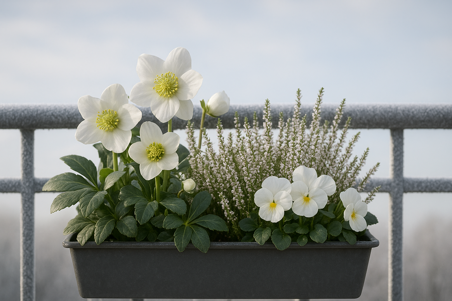 Fiori bianchi invernali per balcone: quali scegliere e come coltivarli