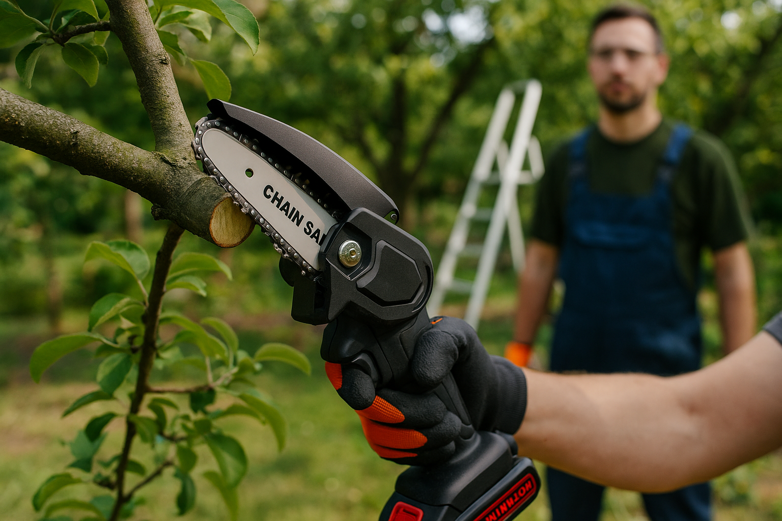Come scegliere e usare la mini motosega a batteria per potatura in giardino