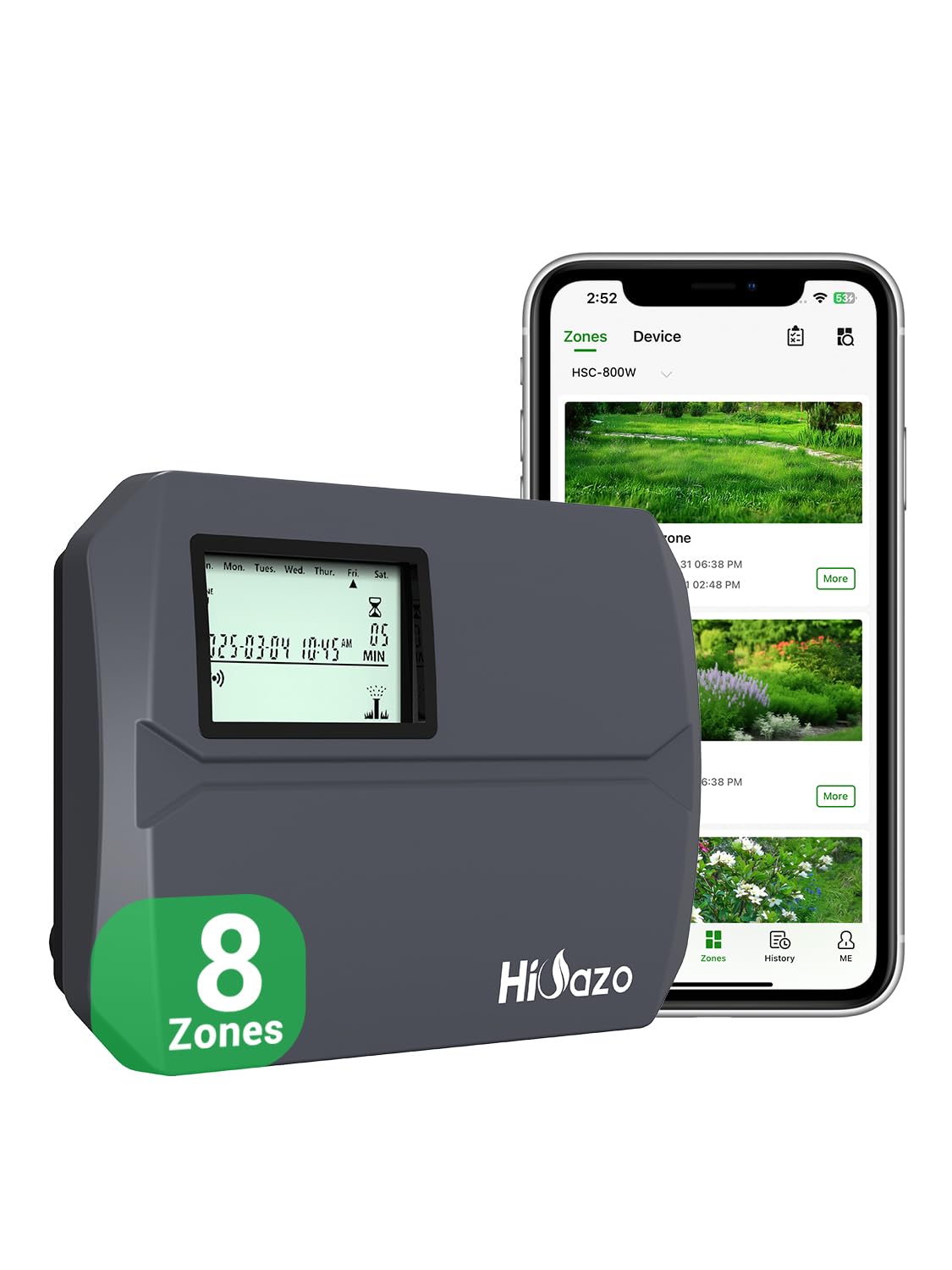 HiOazo centralina irrigazione WiFi 8 zone, controllo smart per il giardino in offerta su Amazon