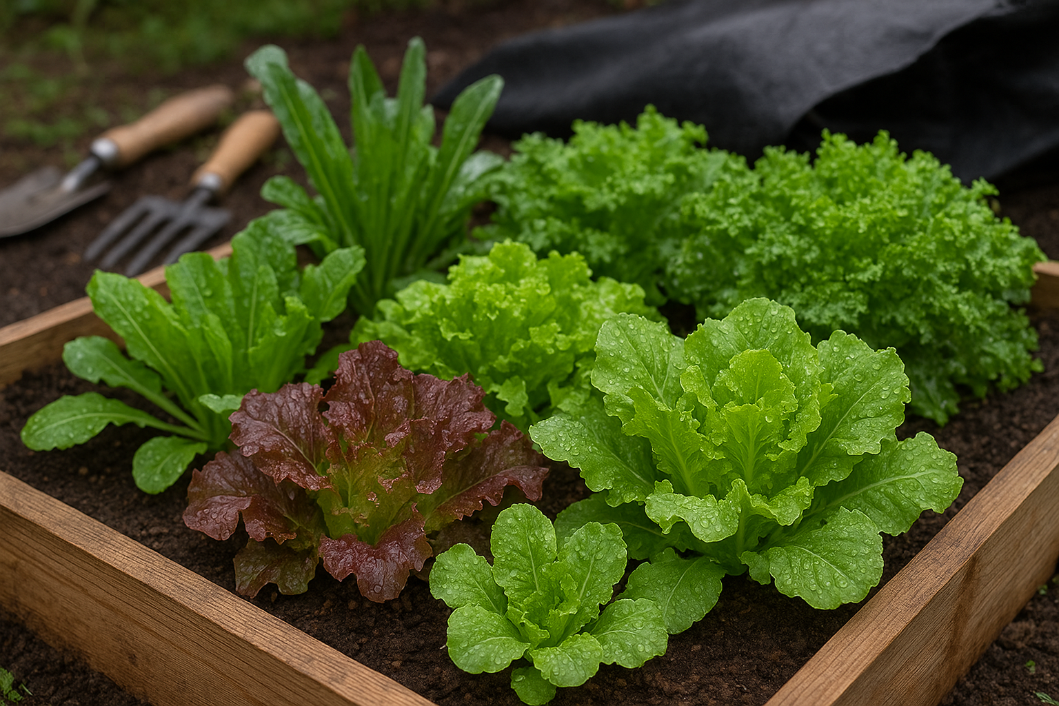 Lattughe da taglio e cicorie precoci: un mix di insalate rustiche da seminare a fine febbraio