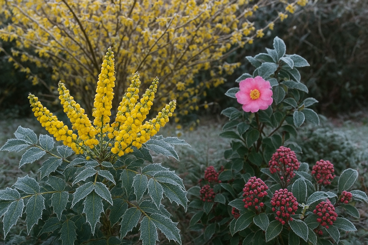 Arbusti sempreverdi fioriti per febbraio: 5 specie che illuminano il giardino a fine inverno