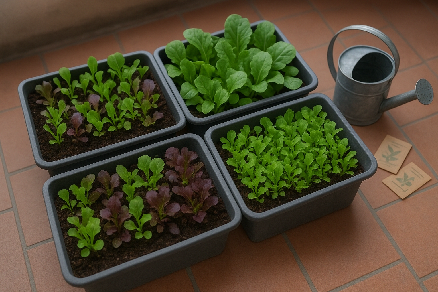 Insalate orientali e misticanze da taglio: semine scalari in cassette a fine febbraio