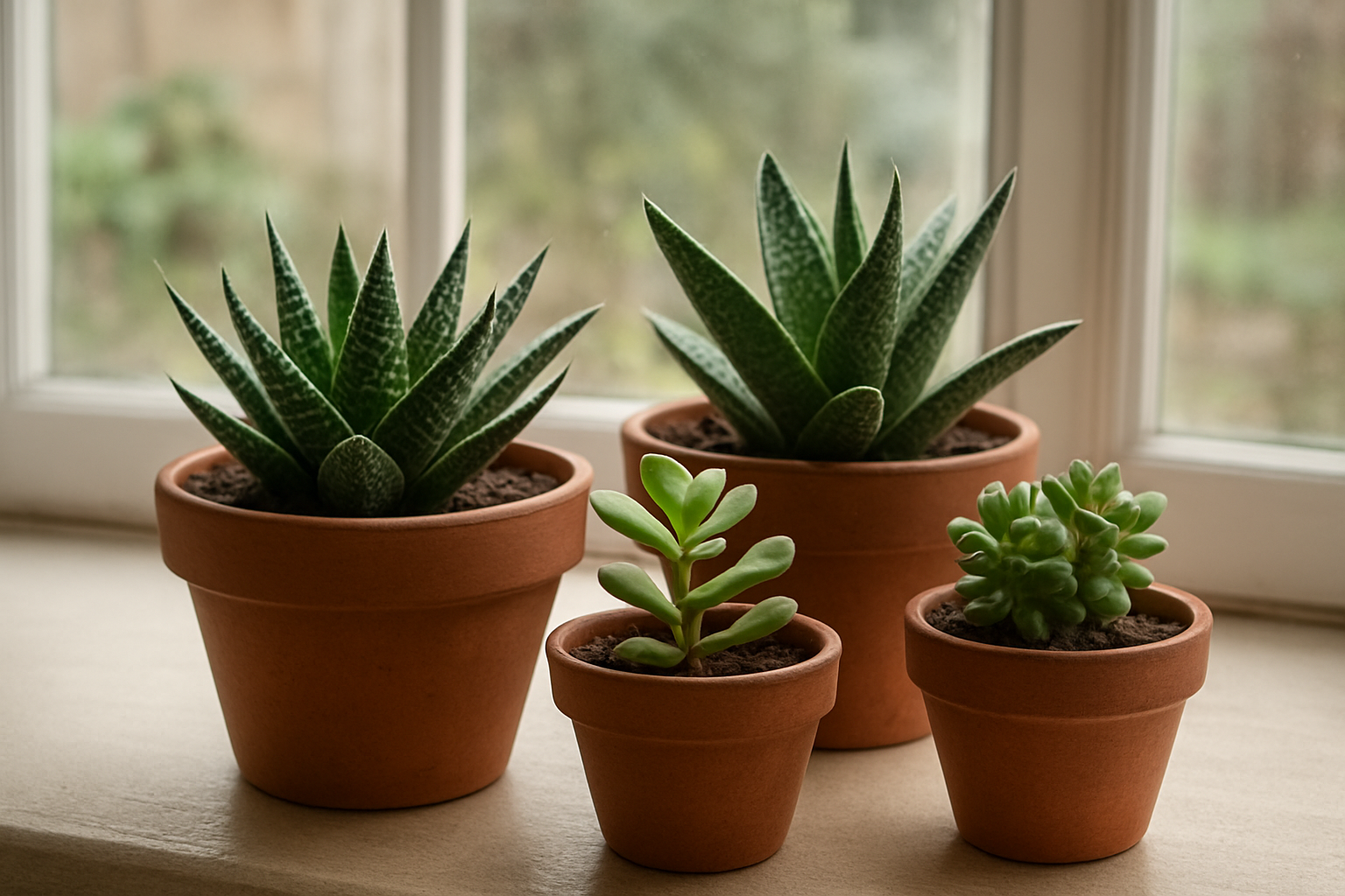 Piante grasse da ombra luminosa: le specie ideali per verandine e davanzali esposti a nord