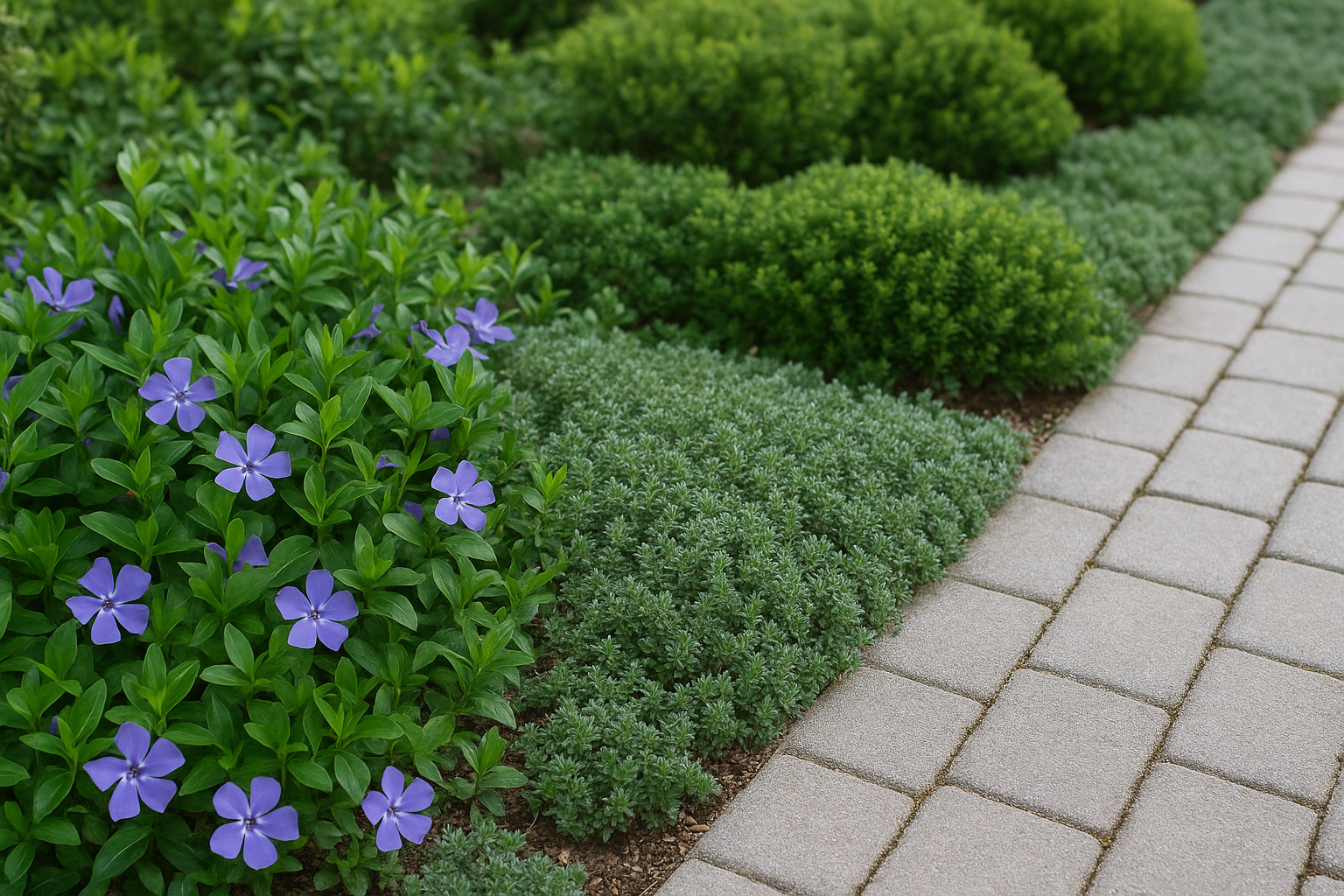 Piante da esterno tappezzanti sempreverdi per bordure a bassa manutenzione
