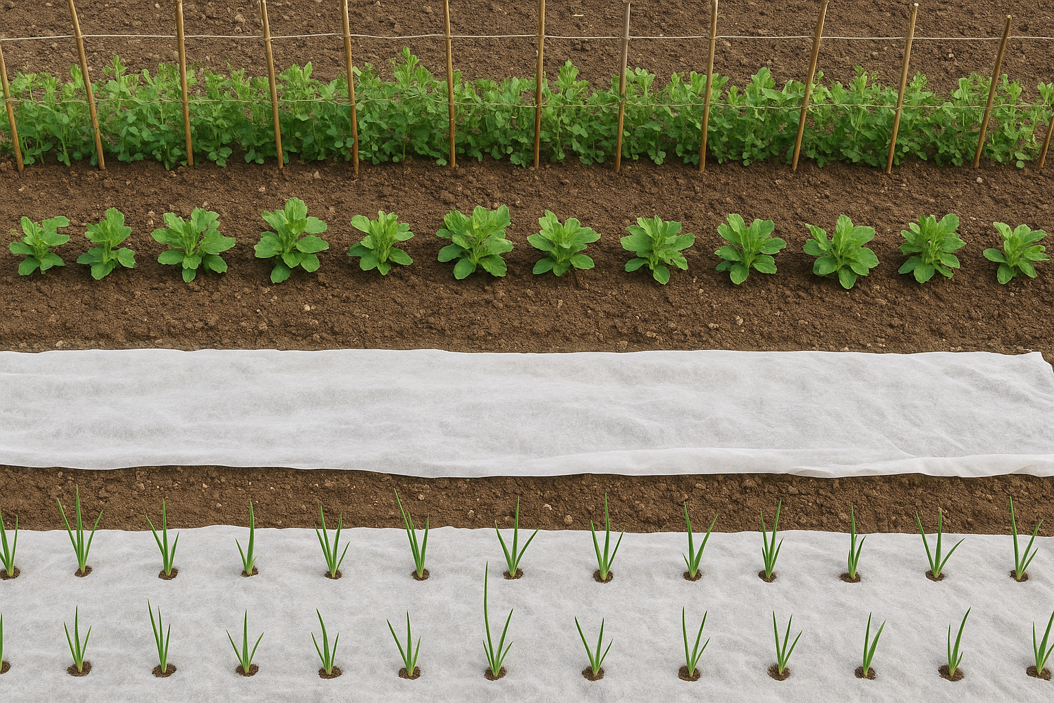 Orto di fine inverno in piena terra: semine di piselli, fave e cipolle per la primavera