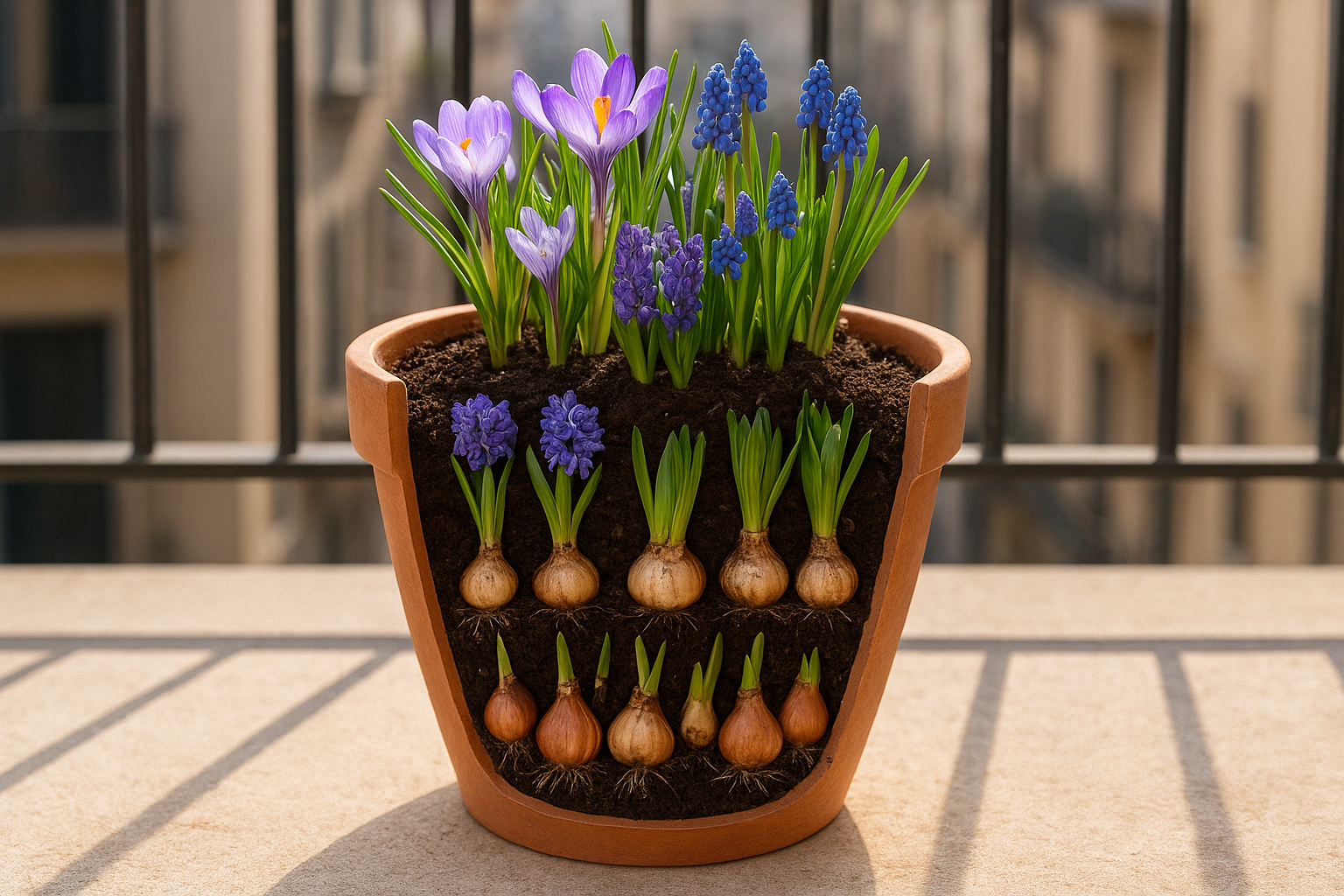 Bulbi da fiore in vaso a fioritura scalare: come impostare le combinazioni a febbraio