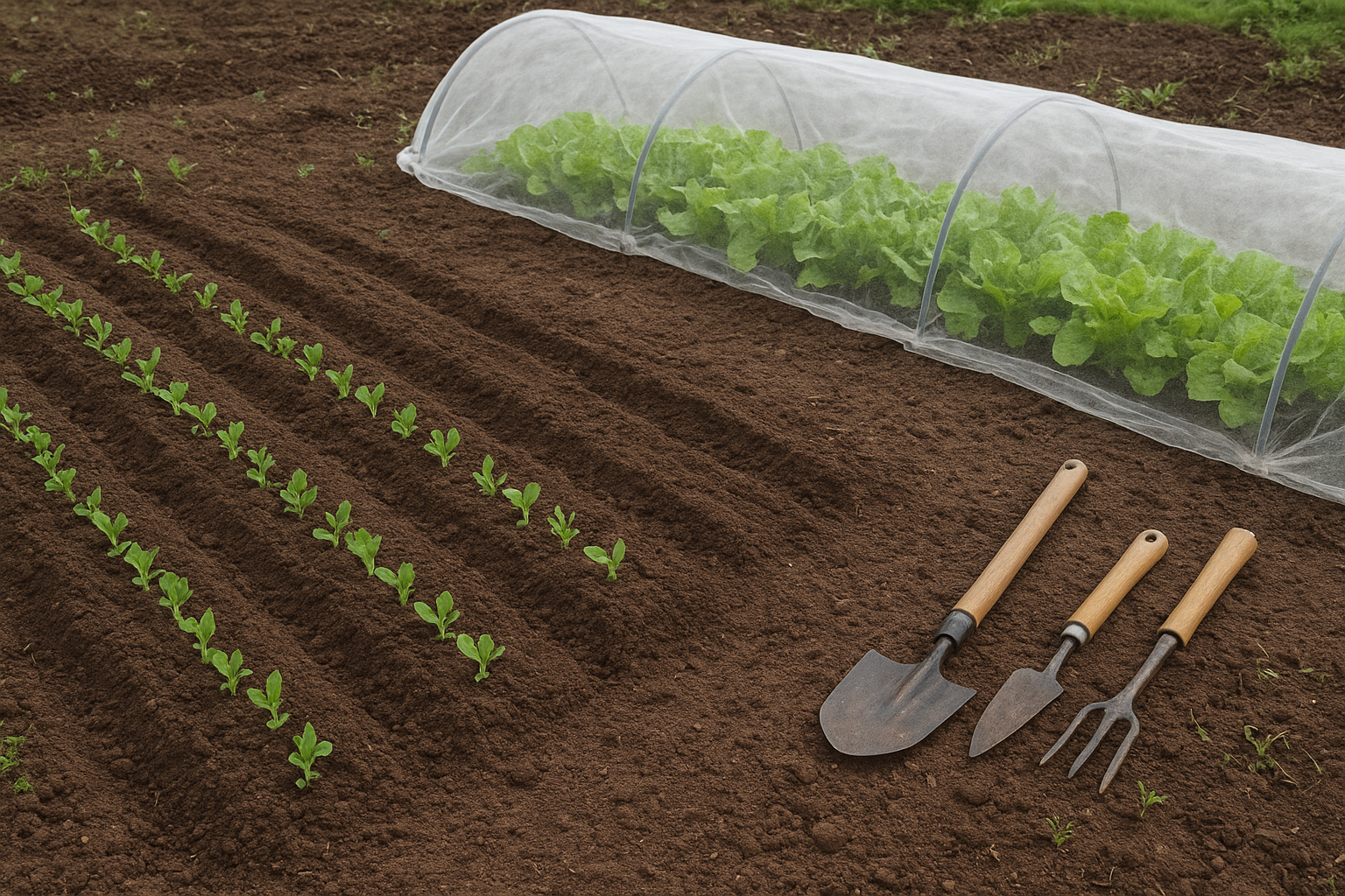 Orto di febbraio: come organizzare le semine precoci di carote, piselli e insalate