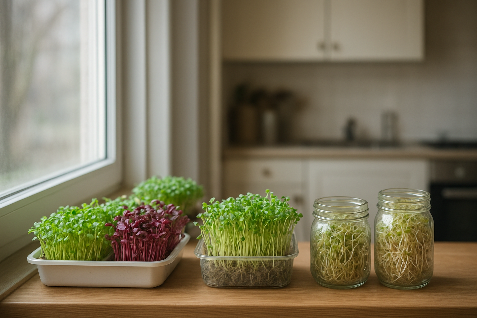 Orto di febbraio sul davanzale: microortaggi e germogli facili da coltivare in casa