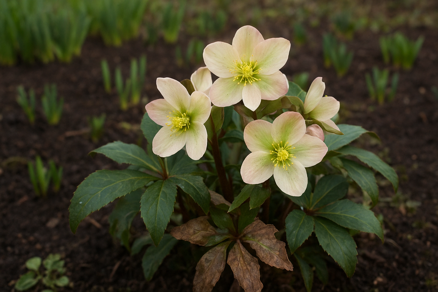 Ellebori in piena forma a fine febbraio: come curare le rose di Natale dopo la fioritura