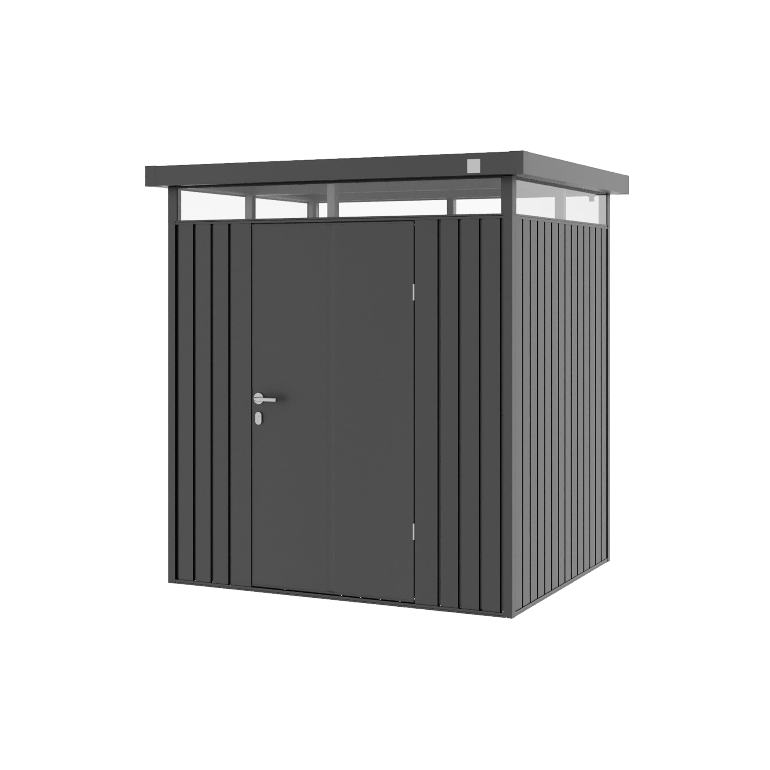 GFP Primeyard casetta da giardino in metallo 180×150 cm: armadio esterno salvaspazio per attrezzi e vasi