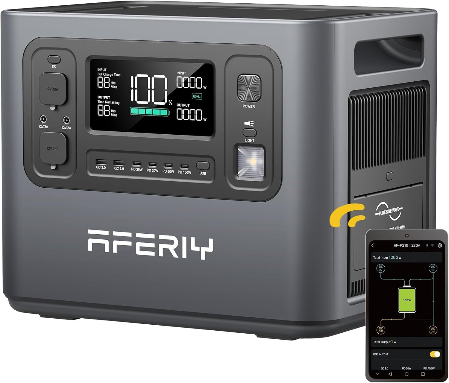 AFERIY powerstation portatile 2400 W, energia sicura per orto e giardino con lo sconto Amazon del momento