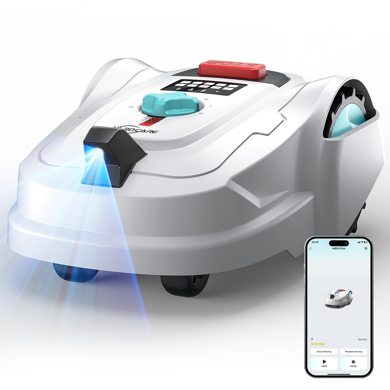 YARDCARE M800Plus robot tagliaerba senza filo perimetrale: gestione smart dei prati di medie dimensioni