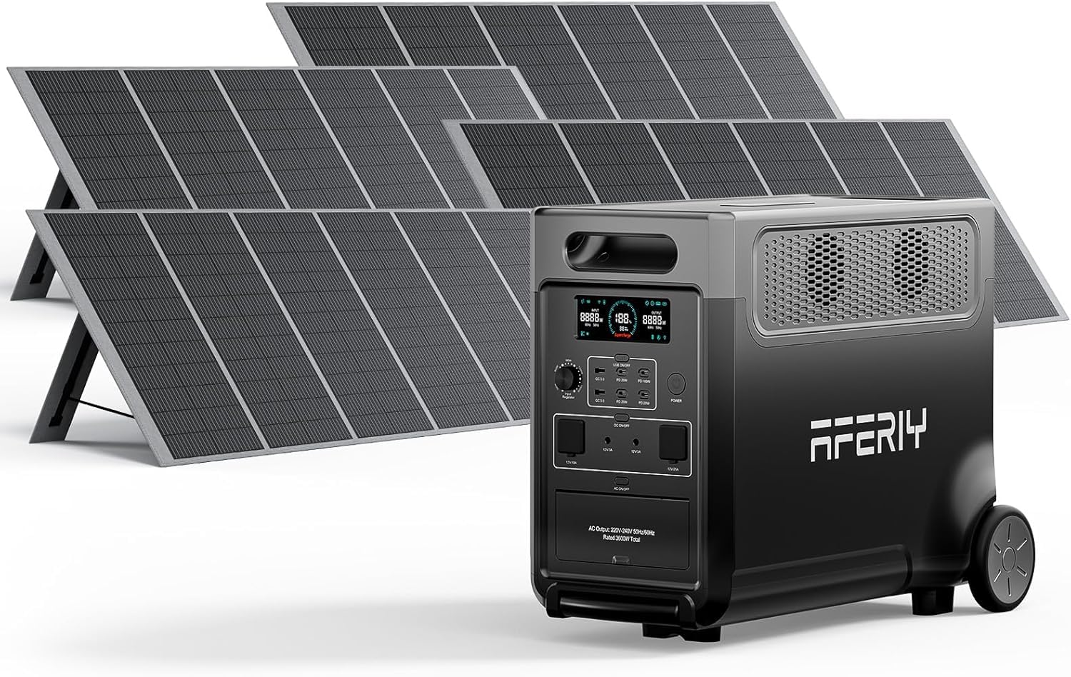 AFERIY generatore solare 3600 W, la centrale energetica per serre e giardini off-grid in super offerta su Amazon