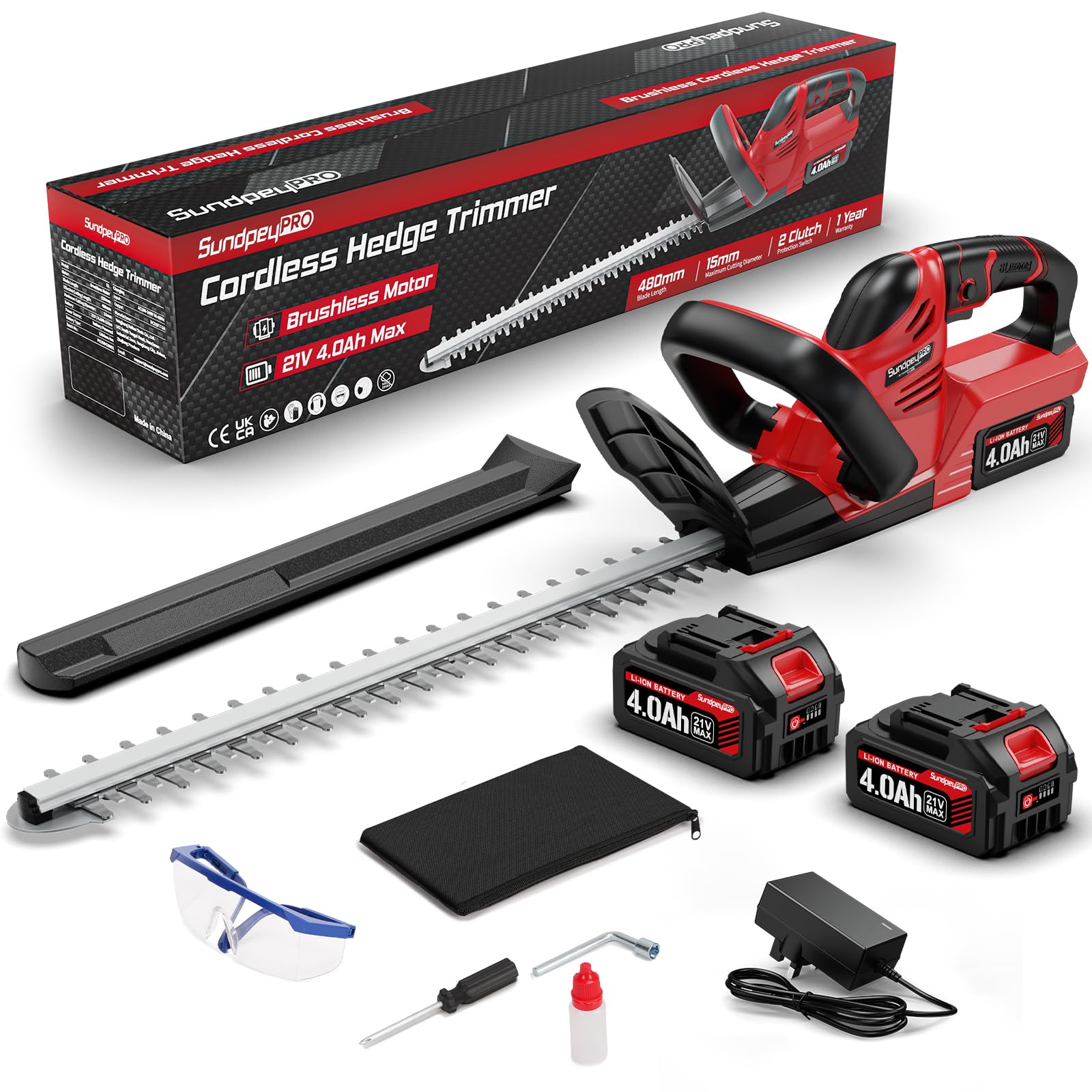 SundpeyPRO tagliasiepi a batteria 21V: rifinire siepi e arbusti prima della primavera