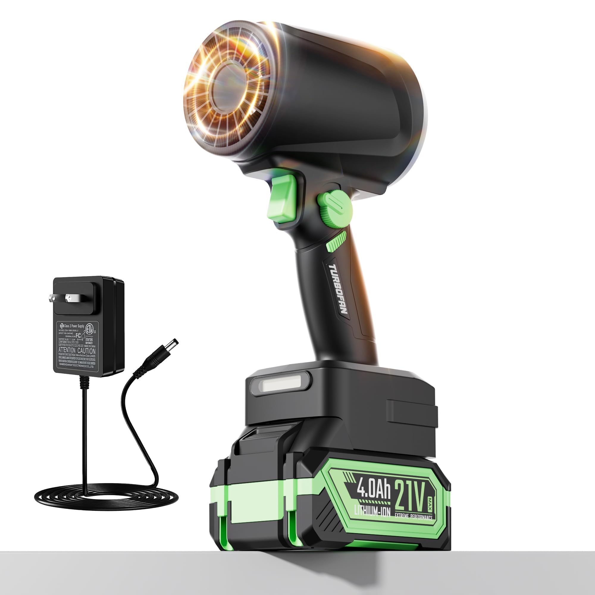 Soffiatore a batteria brushless 200 km/h: il turbo per la pulizia di foglie e residui in giardino