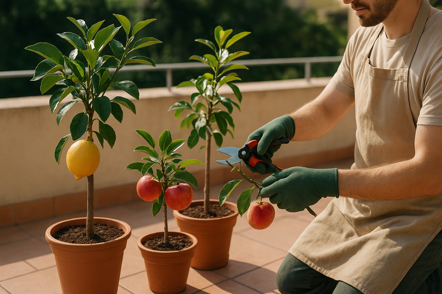 Alberi da frutto in vaso: quali specie scegliere e come impostare la potatura di fine inverno