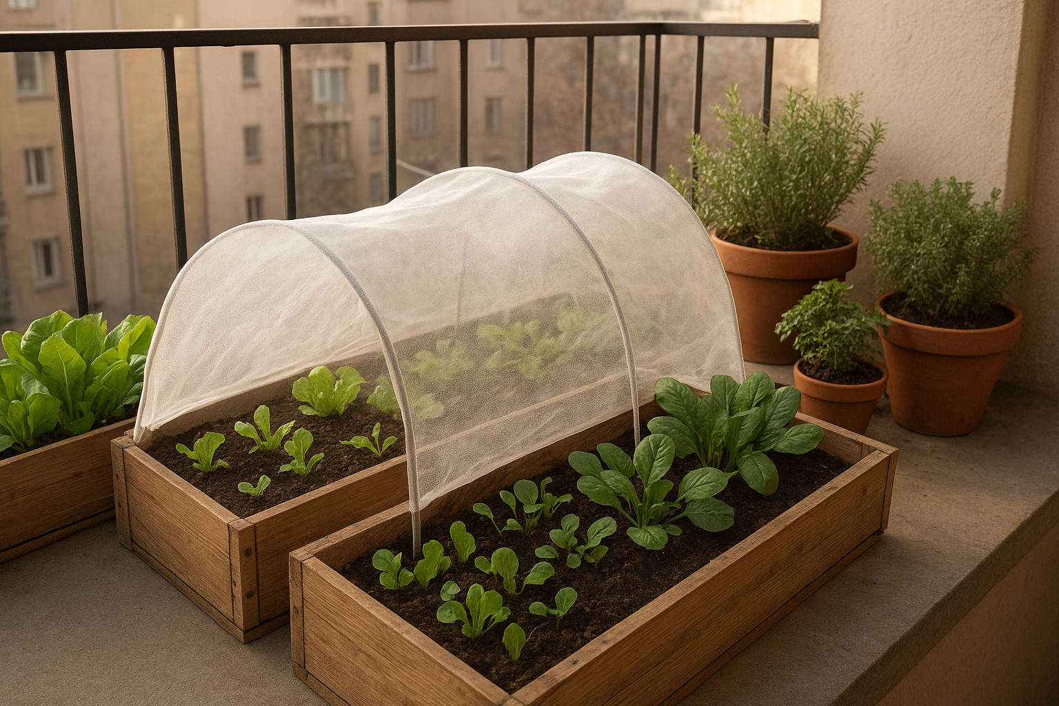 Orto di febbraio sul balcone: lattughe, ravanelli e aromatiche da avviare ora