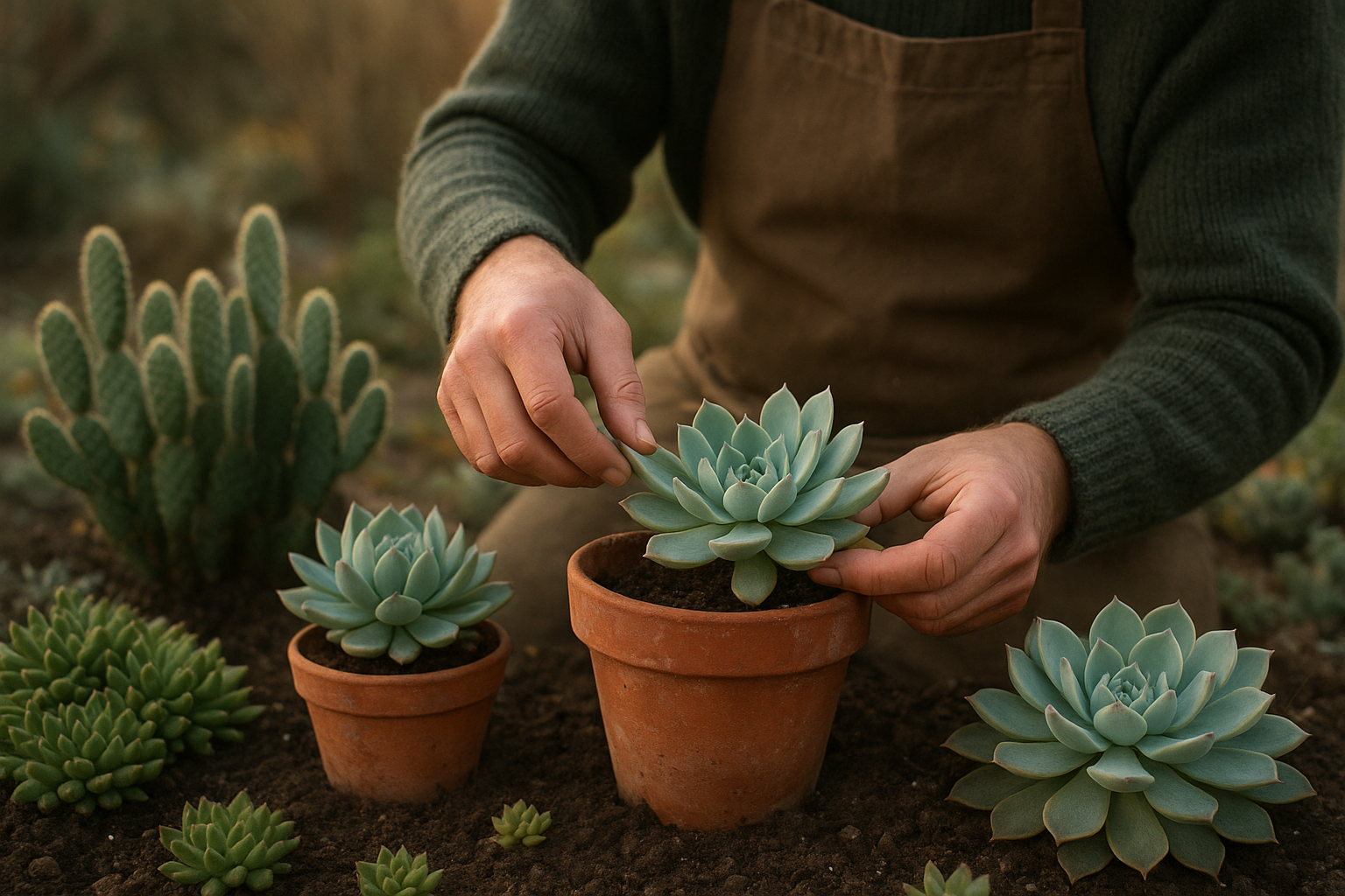 Piante grasse da esterno che si risvegliano a febbraio: come gestire rinvasi, potature e prime irrigazioni