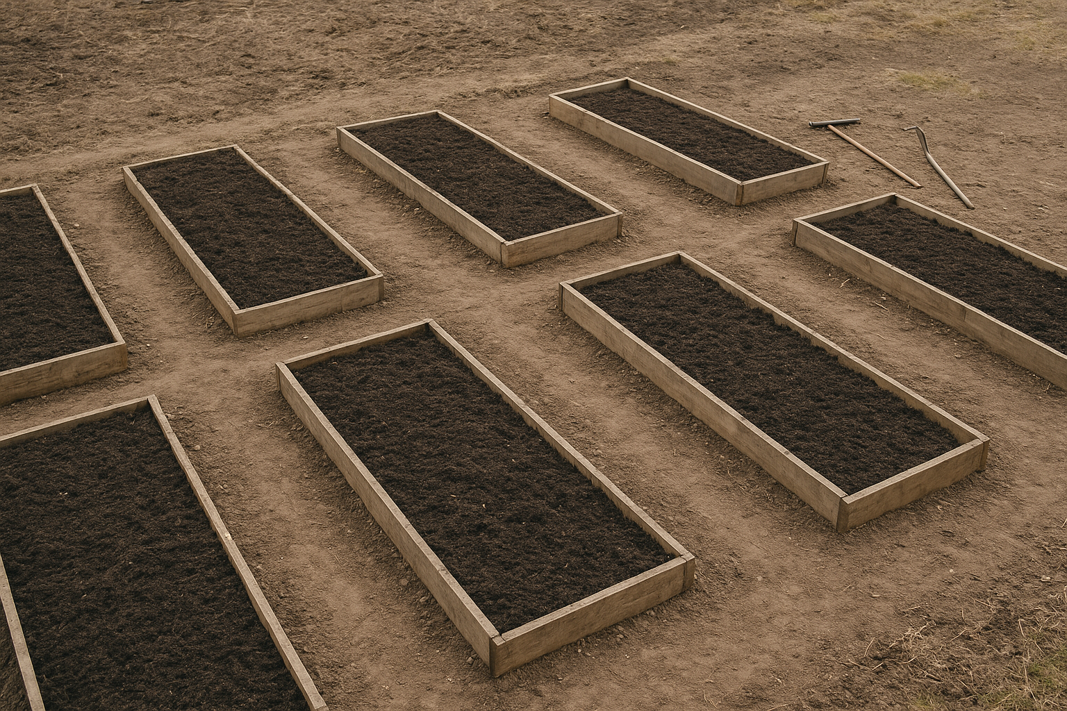 Orto di febbraio in campo aperto: preparare le parcelle senza stressare il terreno