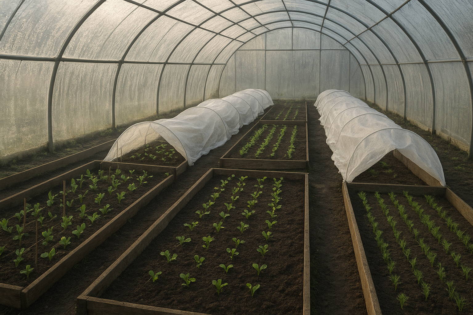 Orto di fine inverno in serra fredda: come programmare le semine di radici e legumi a febbraio