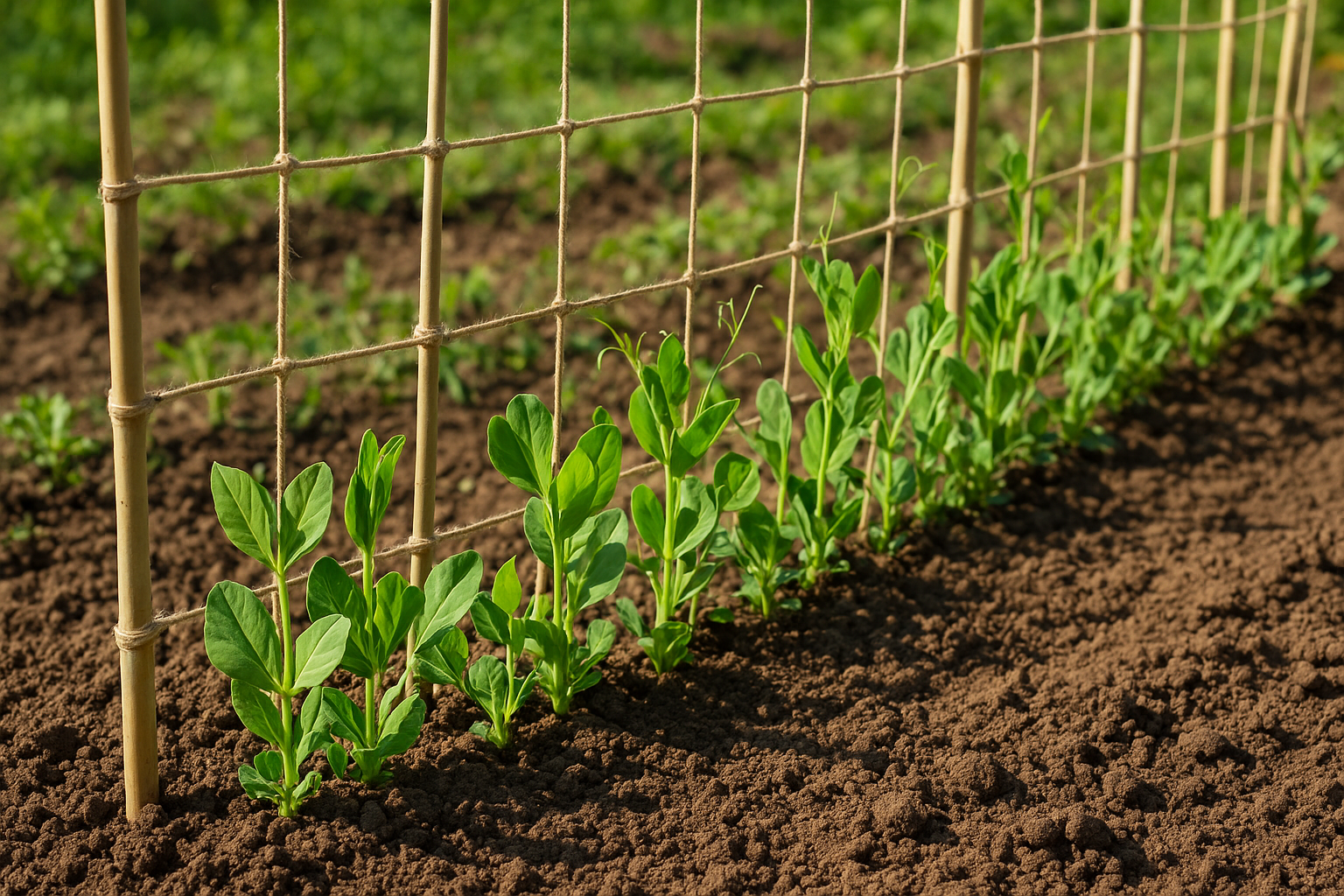 Seminare legumi rampicanti a fine febbraio: piselli, taccole e fave per l’orto di primavera