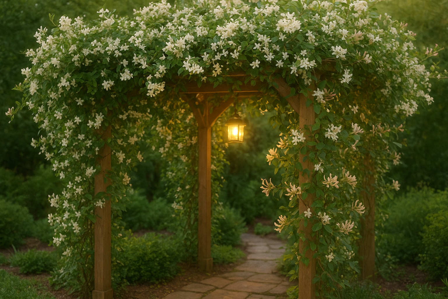 Gelsomino sempreverde e altri rampicanti profumati per pergole di inizio primavera