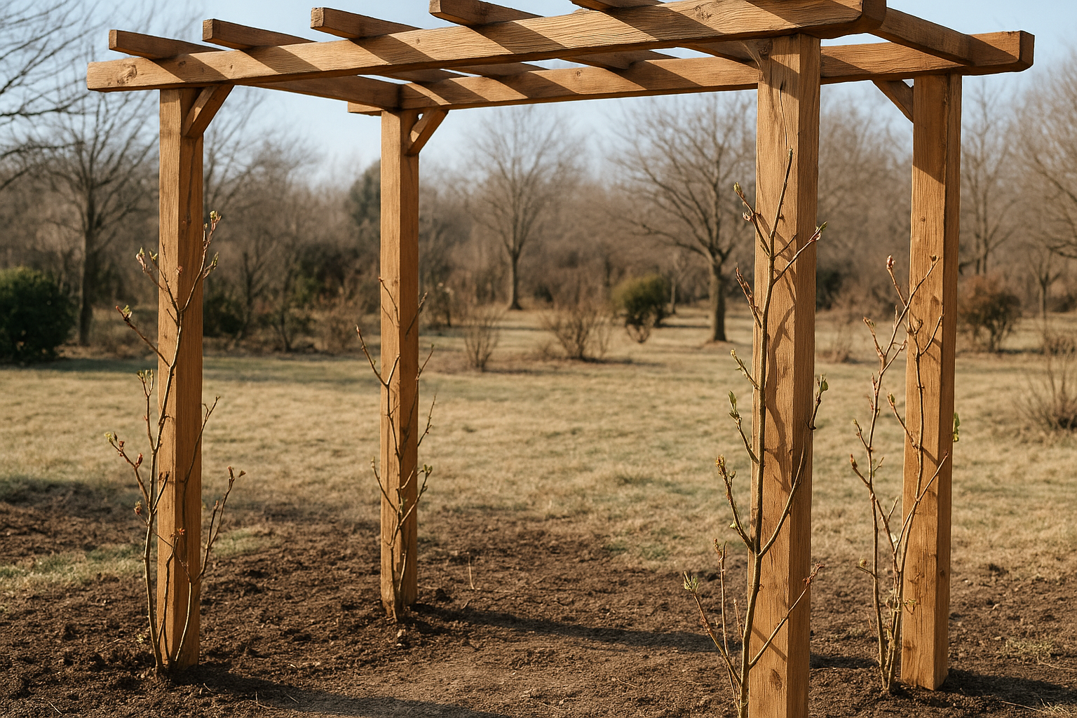 Rampicanti a foglia caduca per pergole scenografiche: scegliere le specie giuste a febbraio