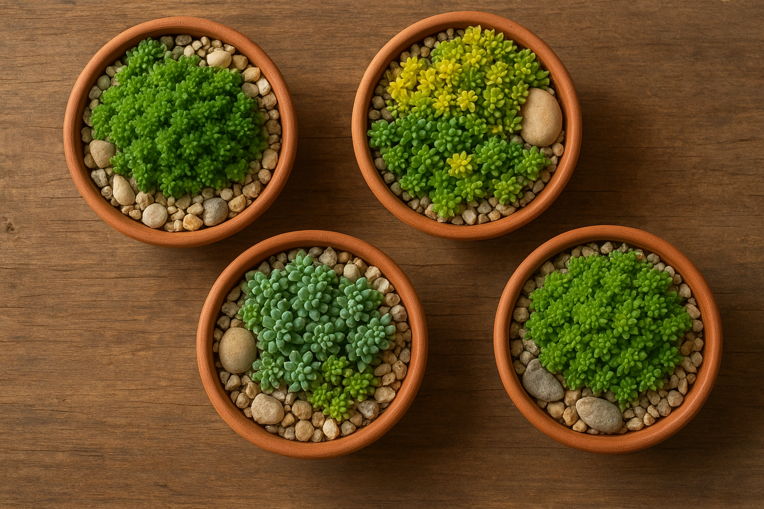 Collezionare sedum in vaso e in ciotola: idee per piccole collezioni di piante grasse rustiche