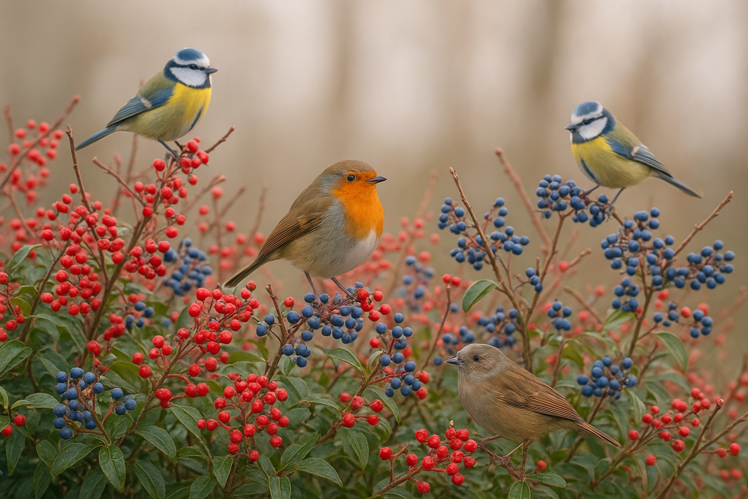 Arbusti da bacca per la fauna selvatica: cosa piantare a febbraio per attirare uccelli e insetti utili