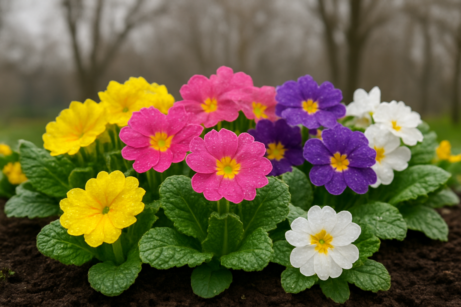 Primule da giardino a inizio marzo: varietà, abbinamenti e cure dopo l’acquisto